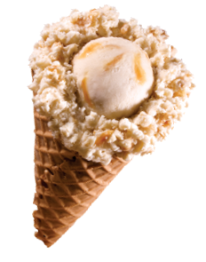 Bananas Foster Waffle Cone
